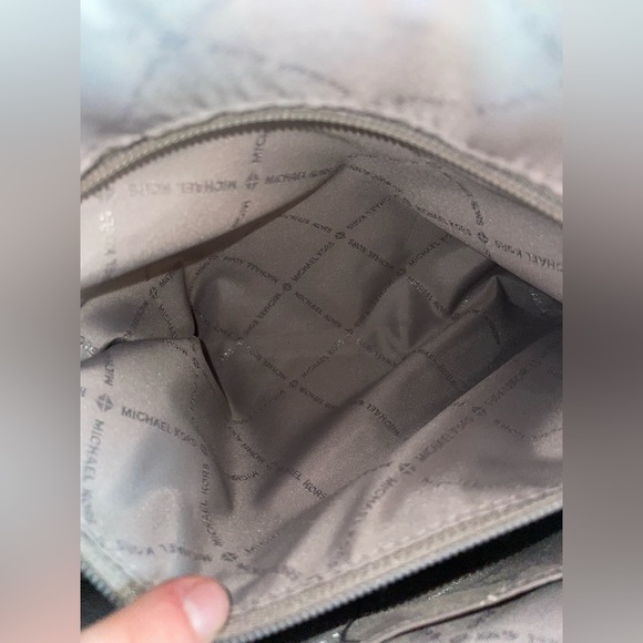 Michael Kors Light Gray Ciara Large Saffiano Leather Satchel - Picture 10 of 16